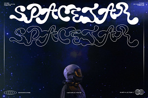 Spacejar - Liquid Display Font