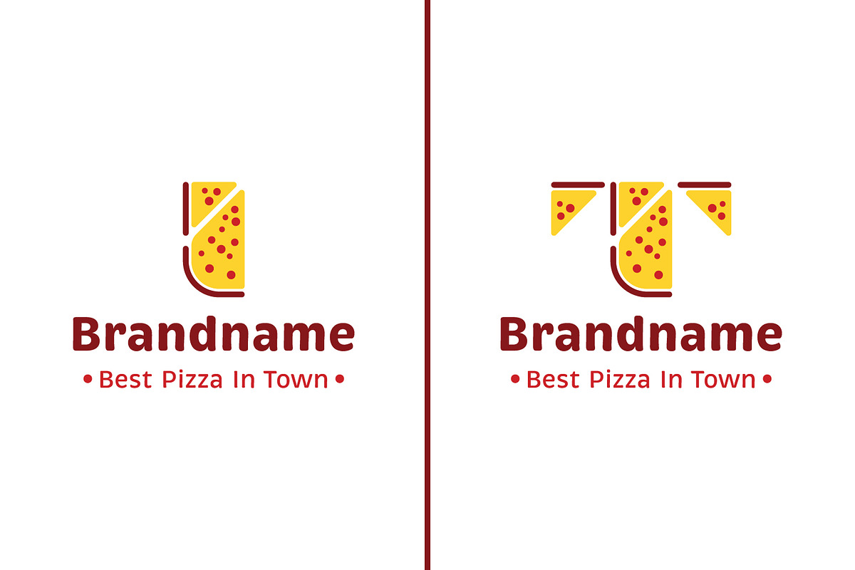 Letter I and T Pizza Logo, a Branding & Logo Template by Pray Art Design Studio