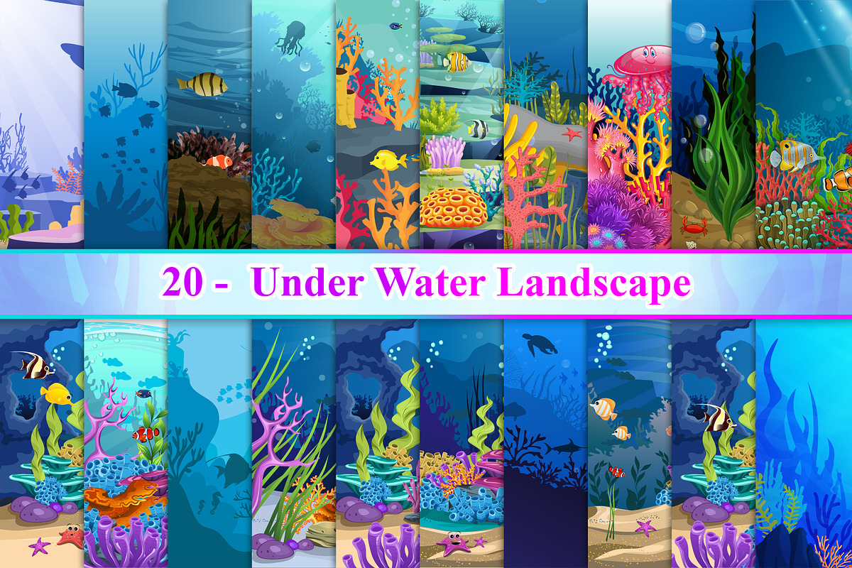 Under Water Landscape, a Texture Illustration by Digital Studio (Photo 1 of 7)