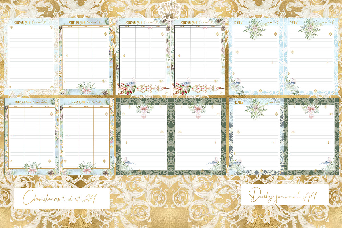 Watercolor Christmas ornament bundle, a Decorative Illustration by WonderWonder (Photo 10 of 20)
