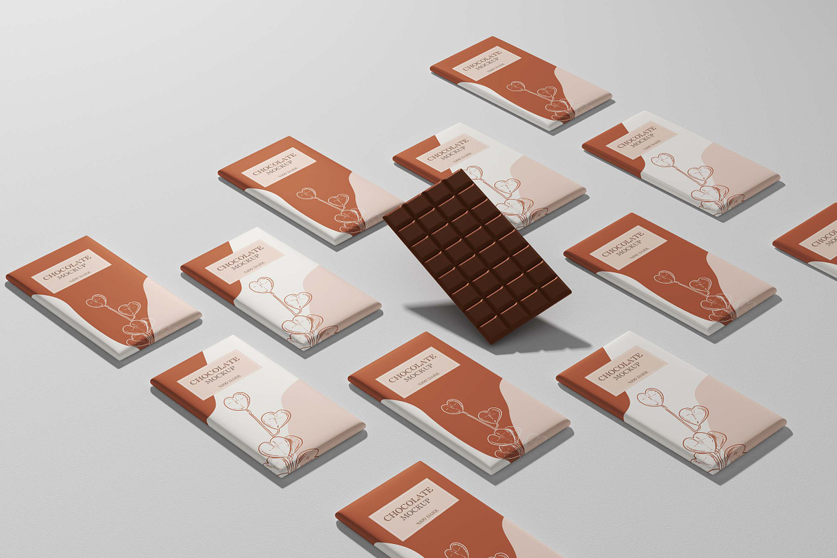 Chocolate Mockup Set, a Packaging Mockup by Mockup Line (Photo 10 of 13)