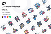 Car Maintenance Icons - Filled Line, an Icon by Kmg Design (Thumbnail 1 of 2)