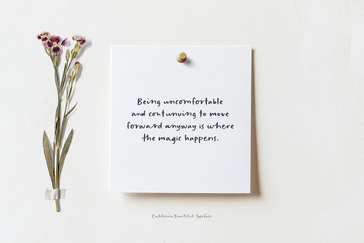 California Beautiful Semi-Script, a Font by Callie Rian & Co. (Photo 6 of 12)