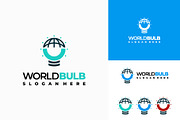 Set of World Bulb Logo designs, a Branding & Logo Template by Lucky Creative (Thumbnail 2 of 5)