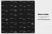 30 Crown & Tiara Procreate Stamps, a Brush Add-On by Selentaori Studio (Thumbnail 2 of 7)
