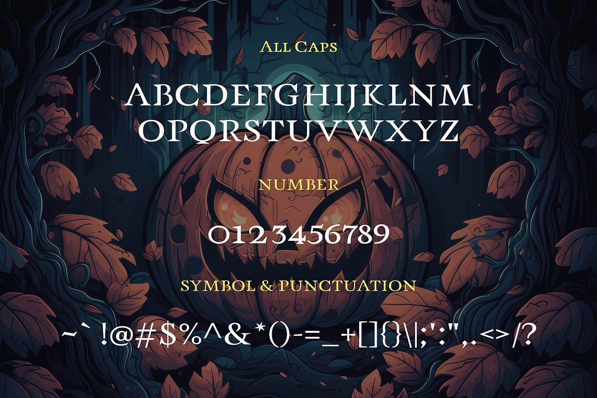 Razor Titan - Halloween Typeface, a Serif Font by HipFonts (Photo 3 of 8)