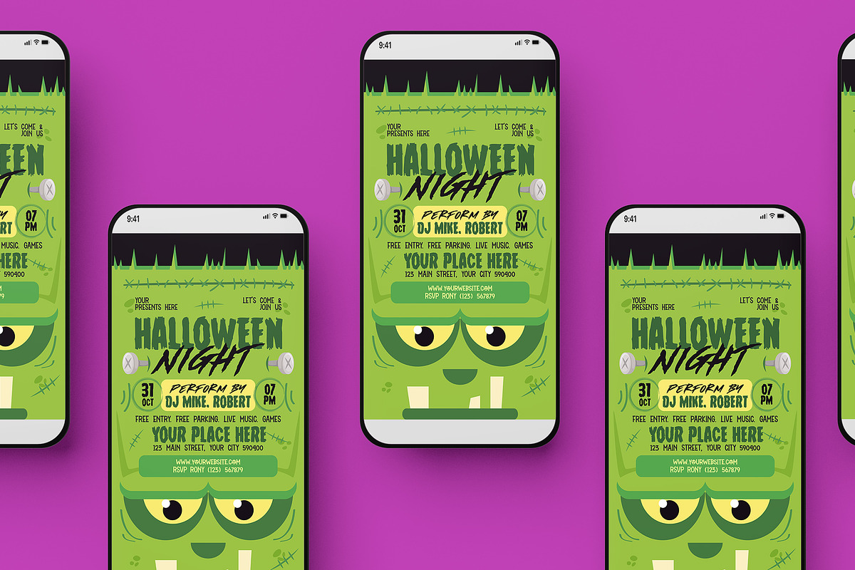 Halloween Night Flyer, a Flyer Template by Creativestoree (Photo 4 of 5)