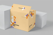 7 Packaging Box Mockups, a Packaging Mockup by megostudi0 (Thumbnail 4 of 9)