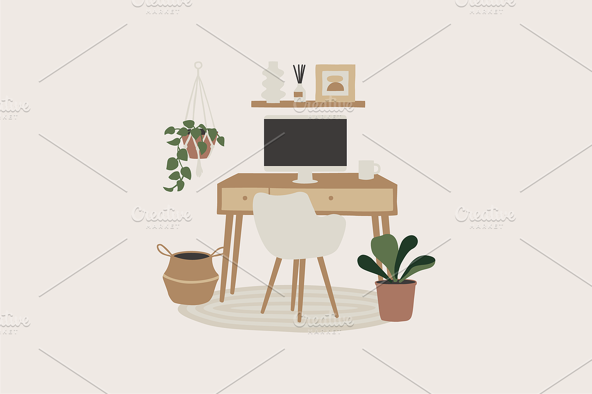 Home Decoration Illustration, a Decorative Illustration by Jump Studio (Photo 8 of 10)