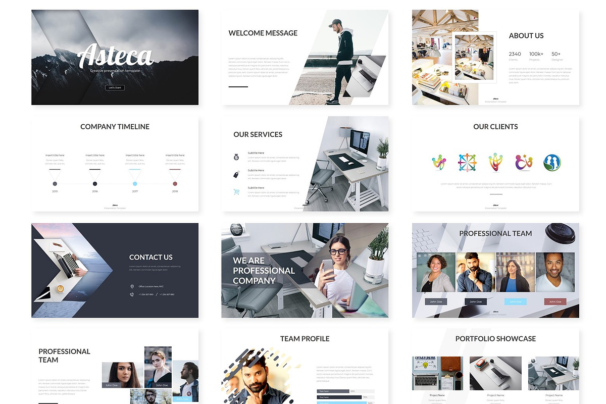 Asteca - Google Slides Template, a Presentation Template by AQR Studio (Photo 2 of 4)
