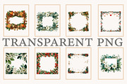 Watercolor Christmas Garland Borders, an Illustration by Designworld (Thumbnail 3 of 11)