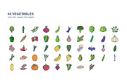 Vegetables icon set, an Icon by Icongeek26 (Thumbnail 2 of 6)