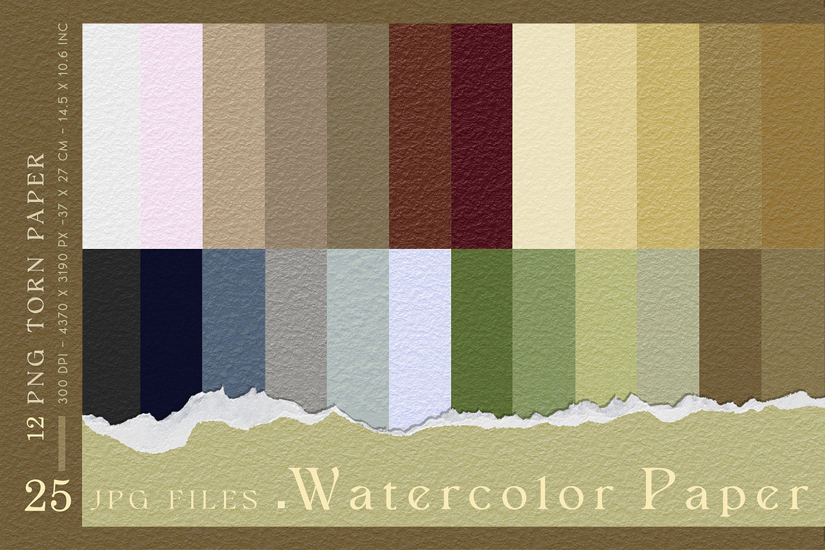 Watercolor Paper, a Texture Graphic by Suna Kosem (Photo 1 of 9)