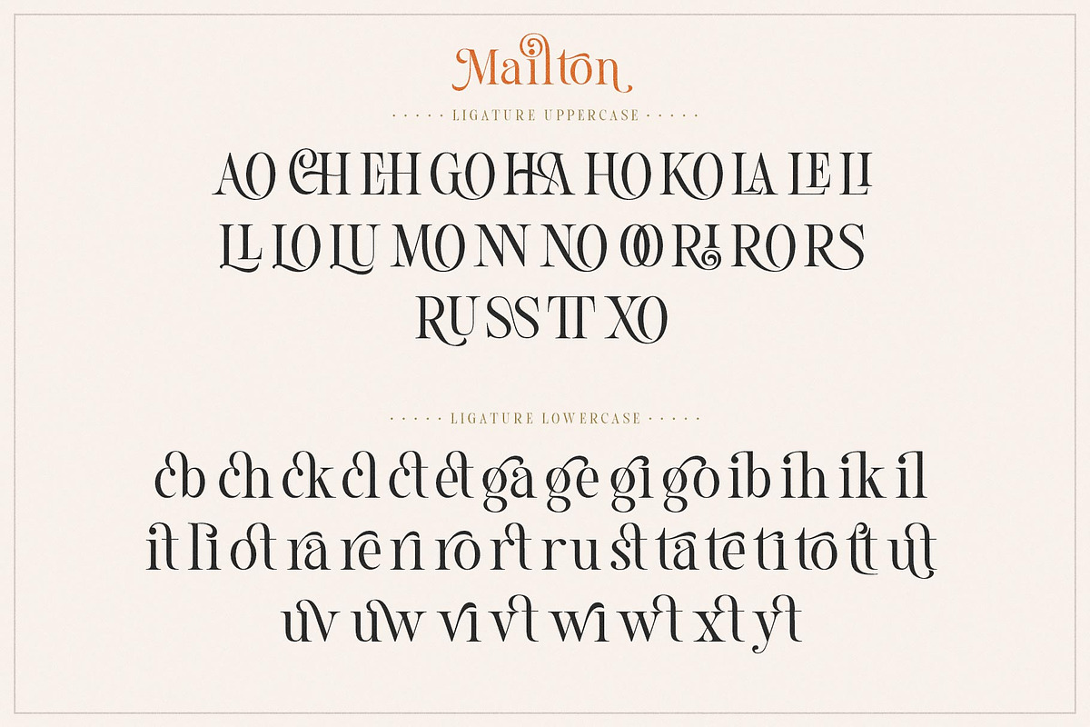 Mailton Typeface, a Serif Font by alit design (Photo 8 of 23)