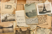 Vintage Travel Postcards, a Pattern Graphic by Printable Treasure (Thumbnail 6 of 7)