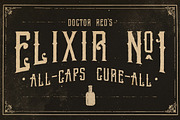 Elixir No1, a Font by the Red Rocket Rebellion (Thumbnail 1 of 2)