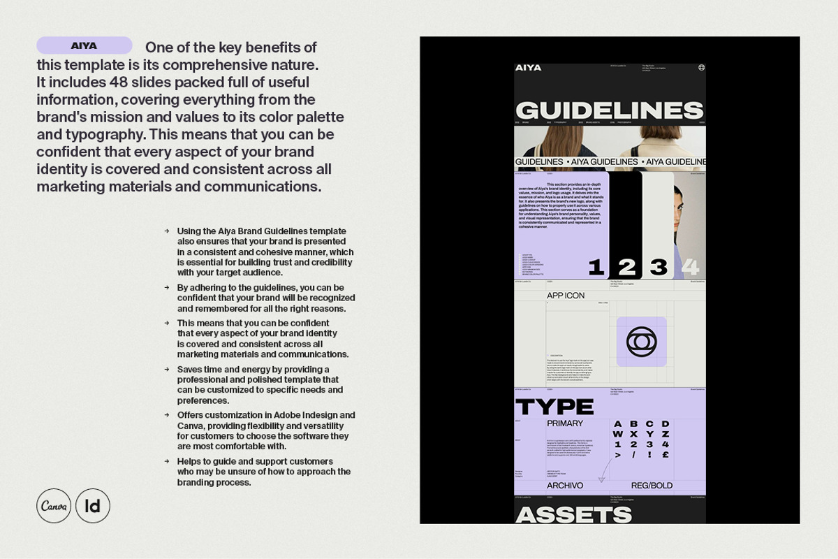 AIYA | Brand Guidelines, a Presentation Template by Studio Standard (Photo 5 of 12)