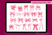 Coquette Bow Procreate Brush Set, a Brush Add-On by AngelfishCreative (Thumbnail 5 of 10)