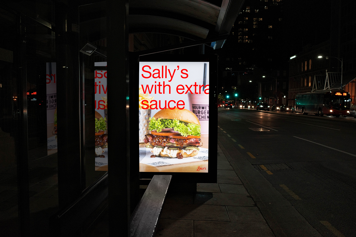 Night Bus Station Billboard Mockup, a Print Template by Thunder Studio (Photo 1 of 2)
