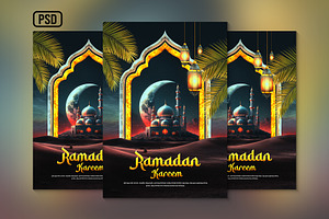 Ramadan Kareem Creative Poster, a Poster Template by Black Spade Design