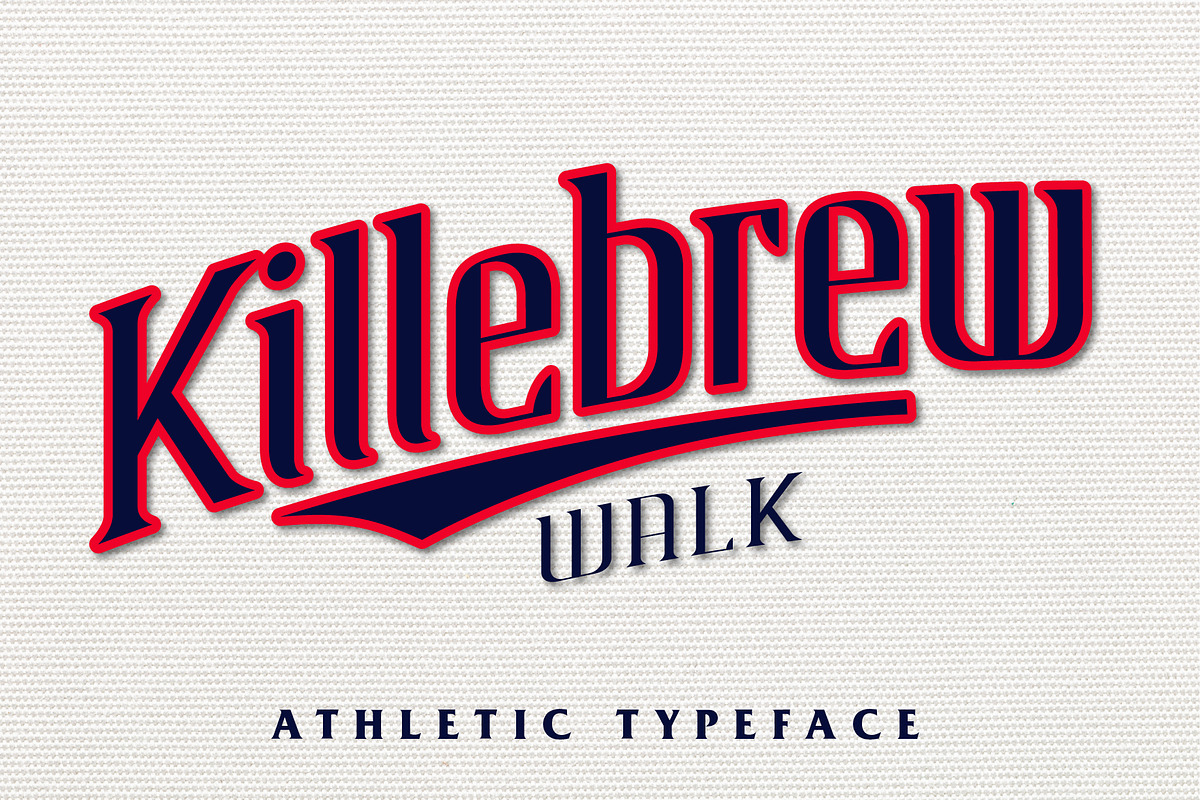 Killebrew Walk | Athletic Typeface, a Serif Font by StudioWorks (Photo 1 of 7)