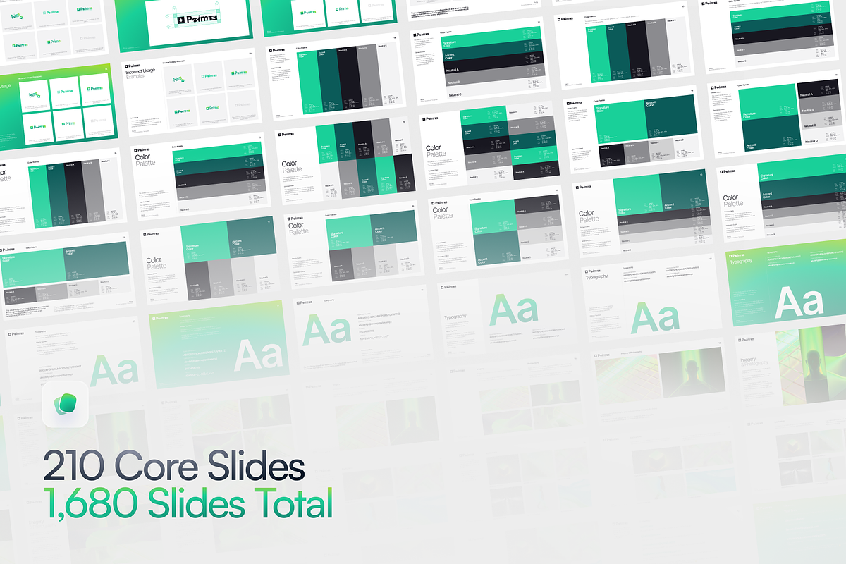Prime Brand Guidelines • Figma, a Branding & Logo Template by Vasil Enev (Photo 7 of 7)