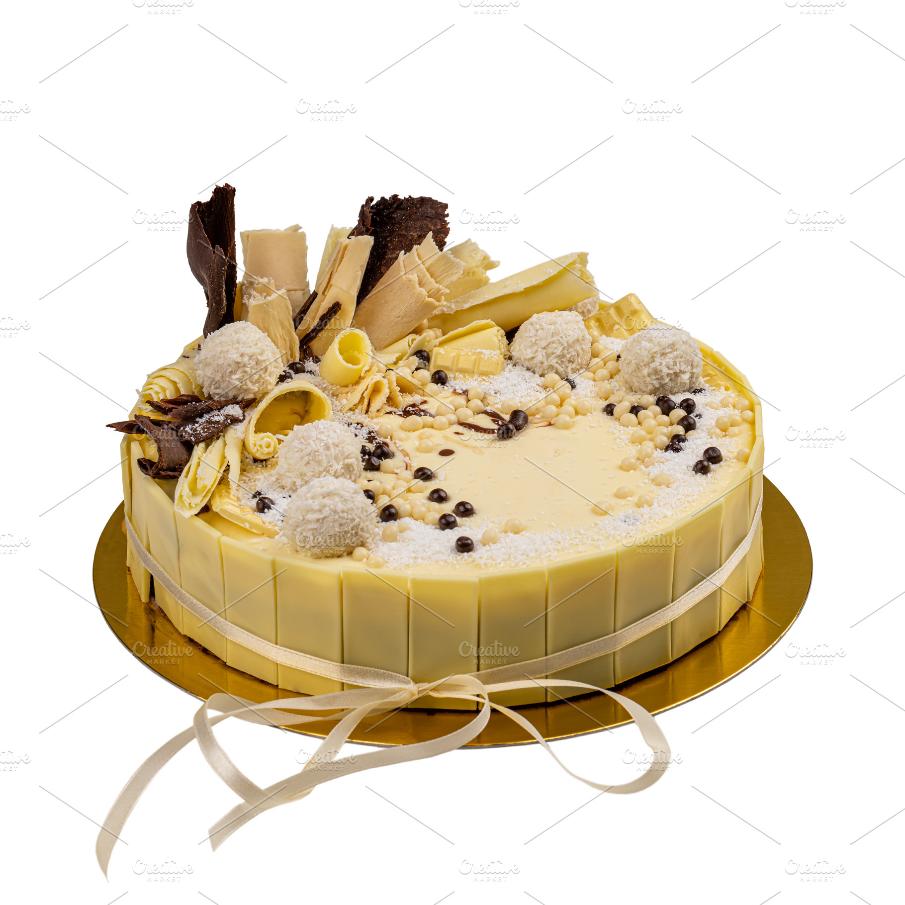 White chocolate cake, a Background Photo by Grafvision photography