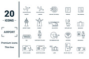 Airport Line Icon Set, an Object Graphic by Aimagenarium@gmail.com (Thumbnail 1 of 3)