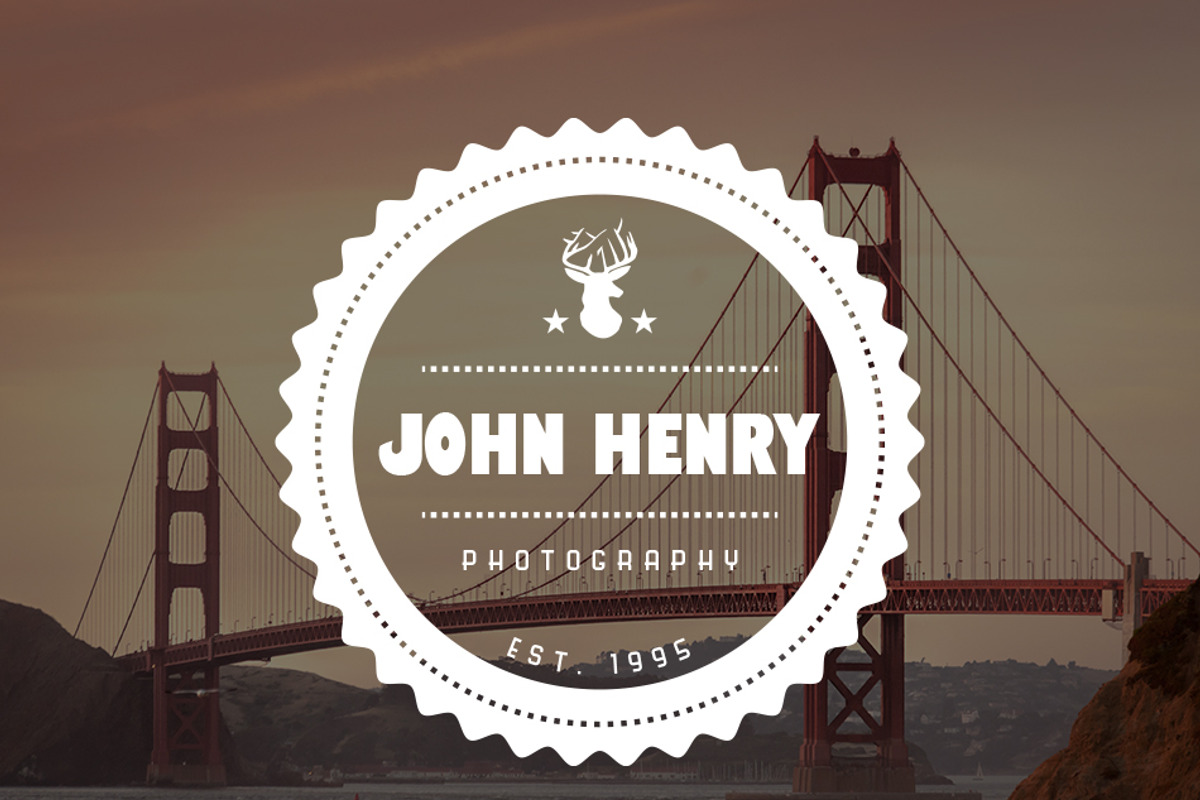 John Henry Premium Photography Hipst, a Branding & Logo Template by SweetShutterStyle (Photo 3 of 3)