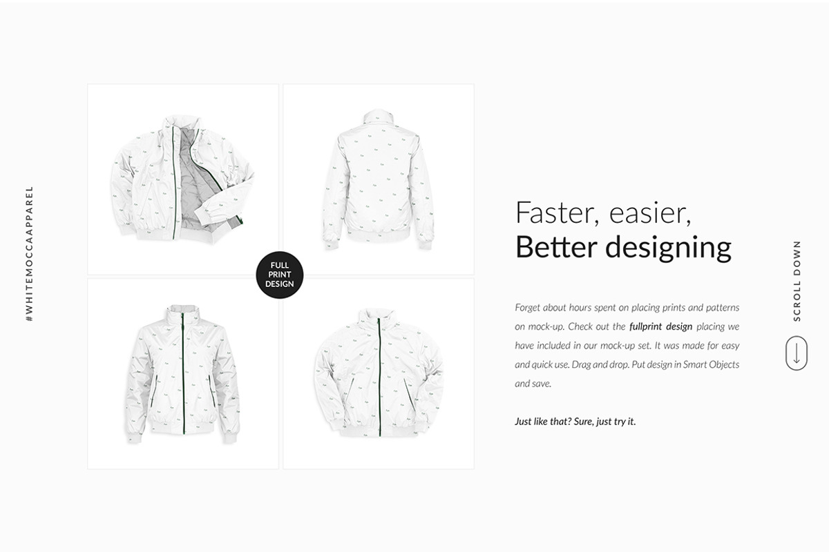 Bomber Jacket Ghost Mockups Set FREE, a Books & Magazine Mockup by Apparel_Mockups (Photo 7 of 21)