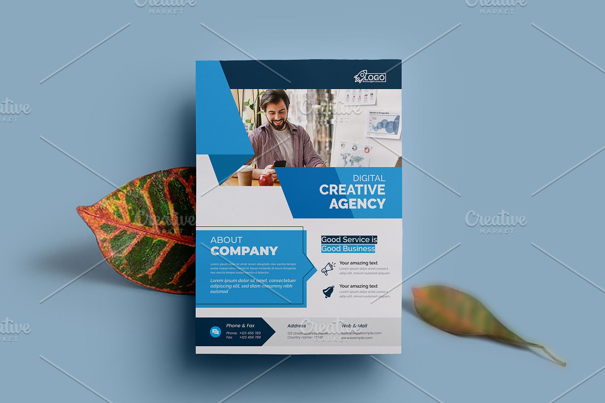 Business Flyer Template, a Flyer Template by Cristal Pioneer (Photo 2 of 4)