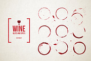 Red Wine Stains Vector Set, a Texture Graphic by Elena Paletskaya (Thumbnail 1 of 2)