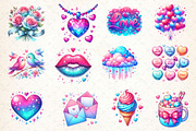Cute Valentine Sublimation Clipart, a Work Illustration by Dream Creation (Thumbnail 4 of 4)