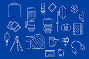 Photography Equipment Doodle Set, a Technology Illustration by Albert Does Stuff (Thumbnail 2 of 3)