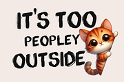 Funny Cat Sarcastic Sassy Bundle Png, an Illustration by Designworld (Thumbnail 11 of 11)