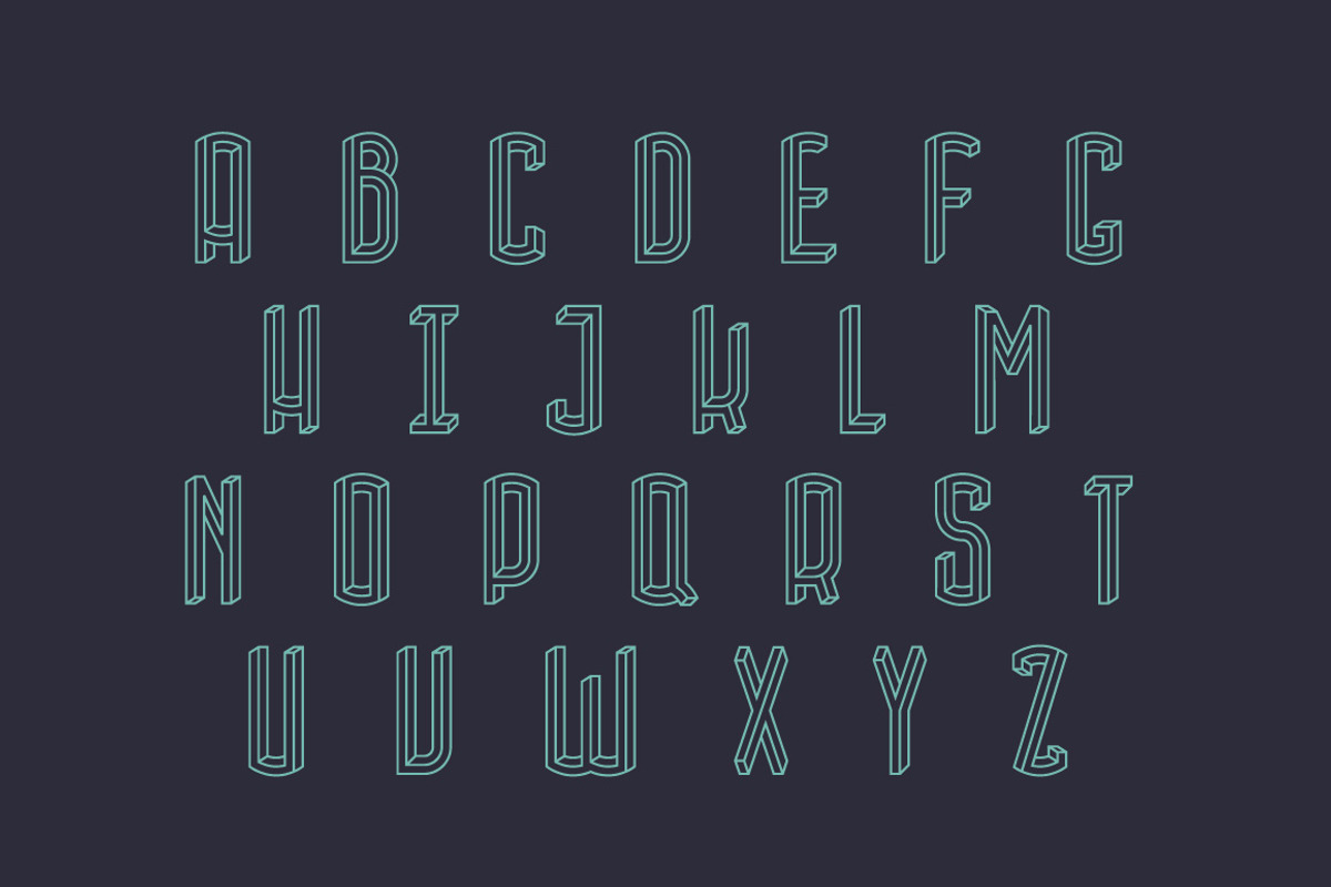 Aclo font preview 3