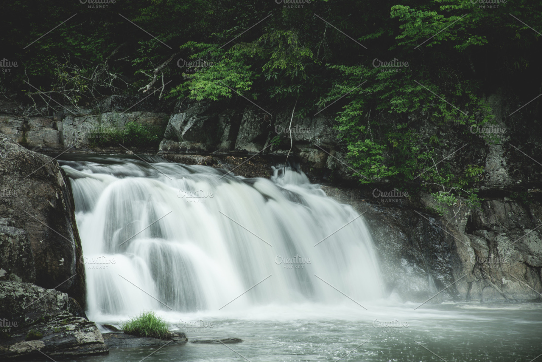 Long Exposure Waterfall in Tennessee, a Wallpaper Photo by WaywardOcean