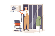 Repairmen, home repair workers set, a Work Illustration by Good Studio (Thumbnail 3 of 13)