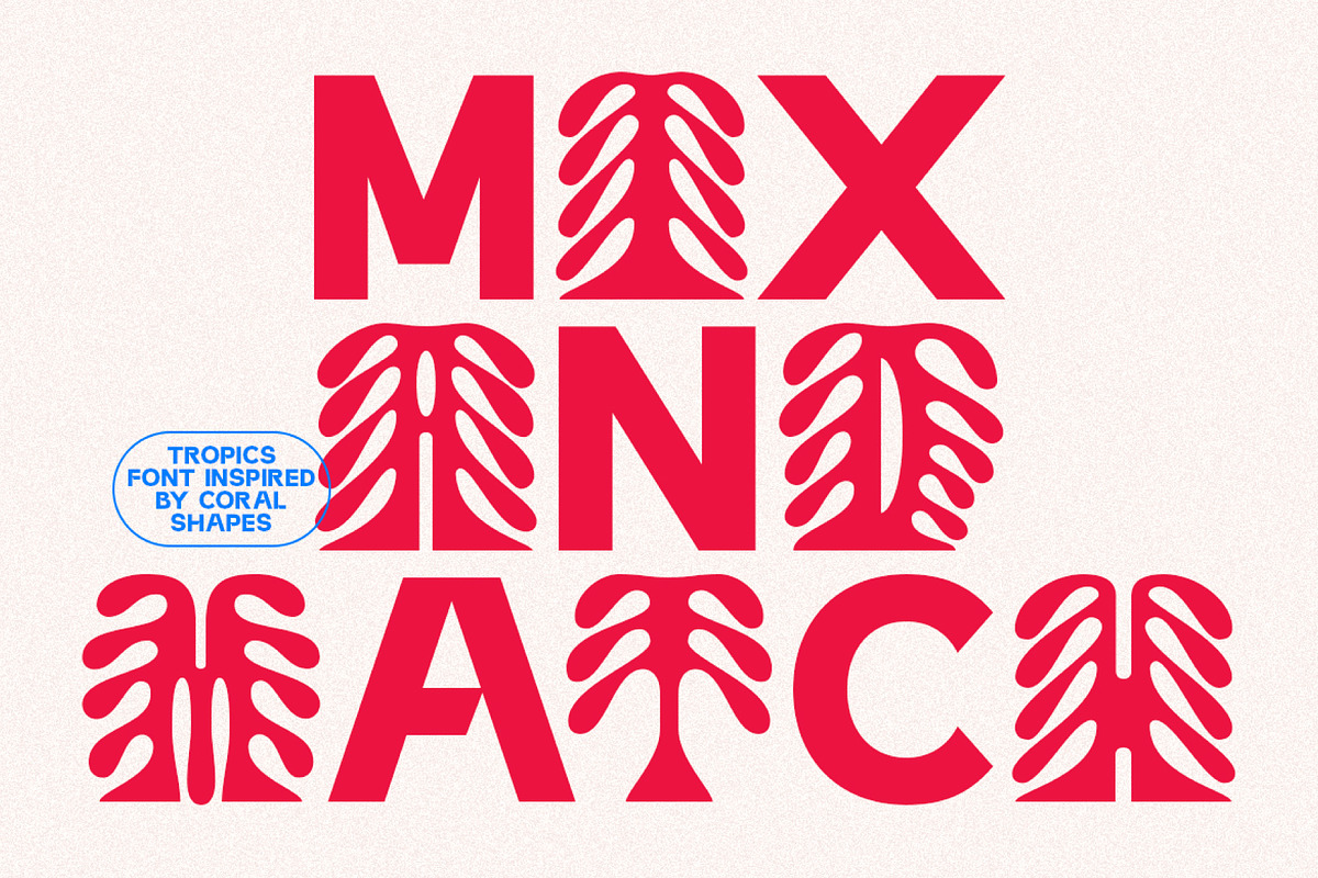 Corail Display Font - Tropics Font, a Sans Serif Font by Prioritype Co (Photo 2 of 11)