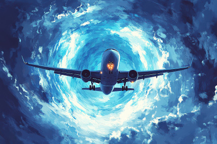 An airplane flies towards the viewer, a Background Photo by Pixeness