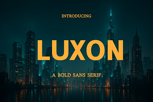 Luxon – Bold Sans Serif Font
