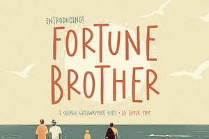 Fortune Brother - Quirky Handwritten, a Handwritten Font by Timurtype
