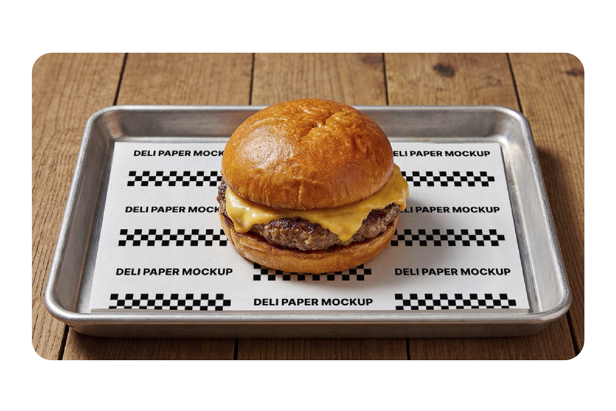 The Best Deli Paper Burger Mockup, a Packaging Mockup by rodrigofkaminski (Photo 3 of 3)