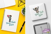 Funny Frankenstein Cartoon Vector, a Seasonal Illustration by Jocularity Art (Thumbnail 2 of 3)