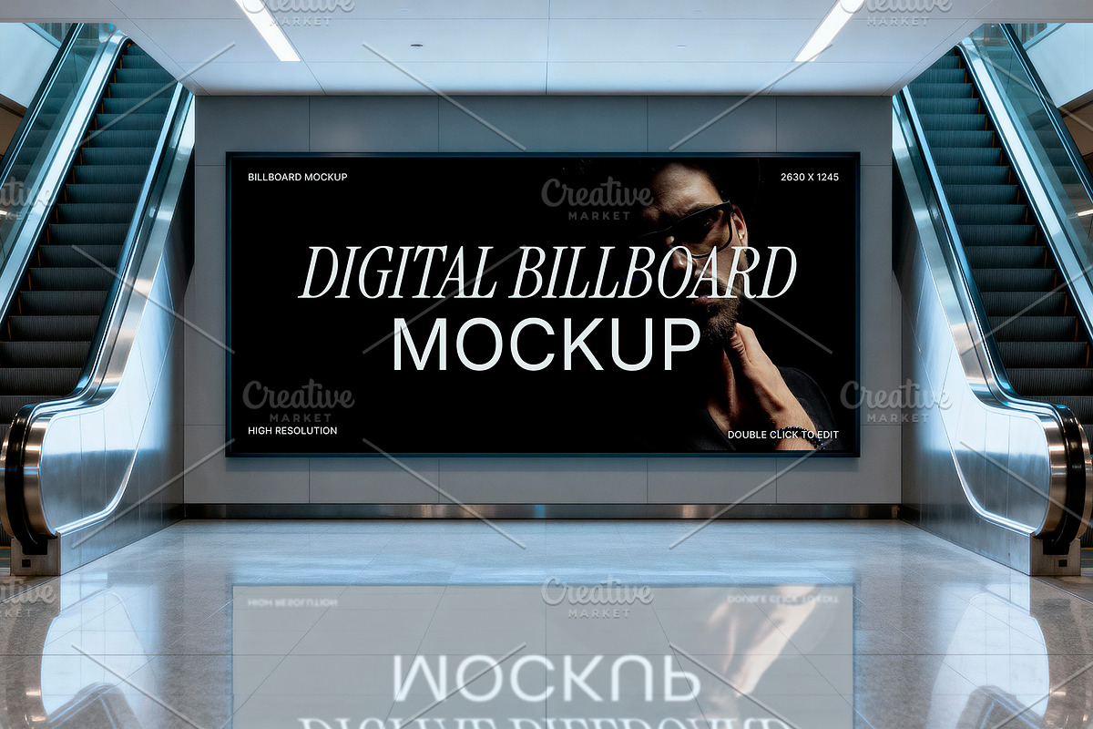 Digital Screen Mockup Shopping Mall, an Advertising Mockup by rodrigofkaminski (Photo 3 of 3)