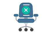 No vacancy Flat Icon, a Duotone Icon by Pexelpy (Thumbnail 2 of 2)