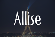 Allise, a Sans Serif Font by Fonthead Design (Thumbnail 1 of 2)