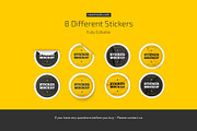 Round Stickers Mockup Set, an Advertising Mockup by Country4k (Thumbnail 4 of 4)