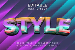 modern style editable text effect, a Layer Style Add-On by yokbisayok