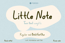 Little Note Handwritten Font Duo